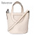 Relwaver genuine leather bags women 2023 spring summer bucket hand bag beige white grey small cow l F640-3256804943579276
