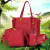 Color: Dark Red - 4pcs Elegant Minimalist Women'S Shoulder Bag, Handbag, Crossbody Bag, Women Stora F640-12000050752083049