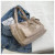 Color: Khaki - Women's Fashion Shoulder Bag Class Large Capacity Student Tote Bag New Canvas Commut F640-12000036666387521