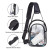 Casual Clear Chest Bag Women Men Waterproof Transparent PVC Crossbody Travel Pouch Outdoor Sports P F640-3256807119182748