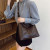 Color: Beige - Vintage Large Capacity Shoulder Bag for Women with Soft Solid Crossbody Bag Retro To F640-12000046478051146