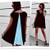 Size: 3X-Large,Color: Black And Ocean Blue - Dream Boat Chiffon Colorblock Tunic In Plus Sizes From K290-18332478533