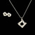 Color: CRYSTAL CLEAR SET - Four Seasons Necklace And Earrings Set Reason To Love Each Season K290-51592916467985