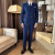 Color: black, Size: 5XL - 2025 Men's Double Breasted 3/2 Piece Business Casual Wedding Dress Suit w F640-12000039059458845