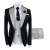 Color: PURPLE, Size: XXL - Men Suits 3 Pieces Tailored Best Man Groom Wedding Tuxedo Slim Fit Jacqu F640-12000031682934884