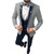 Color: Light Gray, Size: XXL - Men's Color Matching Business Casual Suit Three-piece Set Q119-CJXZ245327455CX