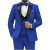 Color: green, Size: One Size - Men Suit Colorful Luxury Blazer Vest And Pant Sets 3 Piece Birthday  F640-12000042434130476