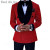 Color: Black, Size: 5XL - Fanlifujia Luxury Red Glitter Suits Men Groom Wedding Tuxedo Double Breas F640-12000034680996091