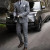Color: GRAY, Size: L - 2 Pieces Classic Men's Suit Formal Striped Wedding Suit Business Groom Prom  F640-12000040229122779