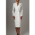 Color: green, Size: XXXL - Women's Suit Long Blazer Double Breasted Jacket White Tuxedo Party Point F640-12000028777377641