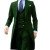Color: green, Size: XXXL - Elegant man suit Slim Fit Suit Luxury Formal Tuxedos Wedding 3 Pieces Bl F640-12000042466378162