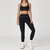 Color: Black, Size: XL-Pants, Style:  - High-Intensity Shake-Resistant Color-Block Fleece Yoga Set  Q119-CJDK271127308HS