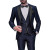 Color: Navy Blue, Size: XS - Teal Green Suit for Menfull Man Suit3 Pieces Blazer Vest and Pants Set F640-12000044408894575