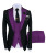 Color: Mint, Size: XL - Men Suits 3 Pieces Tailored Best Man Groom Wedding Tuxedo Slim Fit Jacquard F640-12000031682934946