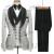 Color: Dark Grey, Size: L - SZMANLIZI 2022 Latest Designs Black Floral Party Blazer Men Suits Costu F640-12000027227851529