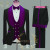 Color: Dark Grey, Size: L - SZMANLIZI 2022 Latest Designs Black Floral Party Blazer Men Suits Costu F640-12000027227851529