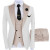 Color: GRAY, Size: S - 3pcs Men Coat Business Formal Slim Fit Suit Costumes Pour Homme Set Party Ve F640-12000041239648763