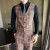 Color: Beige, Size: XXXL - High-quality British men's fashionable and stylish checkered casual suit F640-12000050901895637