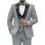 Color: Navy Blue, Size: 6XL - Men Suit Colorful Luxury Blazer Vest And Pant Sets 3 Piece Birthday D F640-12000042434130547