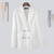 Color: White, Size: XL-Top, Style:  - Womens Formal Suit Korean-Style Slim-Fit Casual Blazer With A Q119-CJYD270966842PK