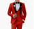 Color: SKY BLUE, Size: 4XL - Pink Prom Suit for Men  3 Piece Jacket Vest Pants Set   Peaked Lapel B F640-12000040311292737