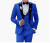 Color: SKY BLUE, Size: 4XL - Pink Prom Suit for Men  3 Piece Jacket Vest Pants Set   Peaked Lapel B F640-12000040311292737