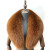 Color: Clear, Size: XS - Fox Fur Collar 100% Real Fox Fur Scarf Straight Collar Natural Fur Gray Co F640-12000036667378019