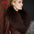 Color: WHITE, Size: XXXL - Real Raccoon Fur Scarves Woman 100% Pure Natural Raccoon Fur Collar Warm F640-12000028813181584