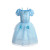 Color: SKY BLUE, Kid Size: 4T - Disney Deluxe Elegant Rapunzel Princess Ball Gown Fancy Birthday Pa F640-12000052253118476