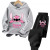 Color: black, Kid Size: 6 - Children Hoodies Stitch Kawaii Fashion Pullover Sweatshirt Anime Trucks F640-12000043623475733