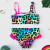 Color: Silver, Size: XXS - Lilo Stitch Gilrs Bow Bikini Set Trendy Two-Piece Swimsuits for Summer S F640-12000037996246469