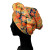 Color: Orange - African Headtie Bonnet Hat Turban for Women Muslim Head Wrap Nigerian Scarf Braid H F640-12000037959005534