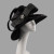 Color: WHITE - Satin Church Hat for Women Unique Wedding Photography Accessory Charming Net Formal  F640-12000050553881381