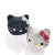Color: Beige - Luxury Navy Blue Crystal Animal Evening Bags Cat Designer Party Purse Ladies Clutch  F640-12000024005036813