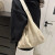 Color: Blue - Vintage Women's Bag Large Capacity Suede Shoulder Bag Solid Color Simple Design Casua F640-12000042745579270