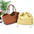 Color: Beige, Size: Extra Large - Hand Knitted Designer Genuine Leather Elegant ?‹Handle Female Tot F640-12000022955409971