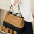 Color: Brown - Ladies' Genuine Leather Bag 2025 Matte Leather Diamond Pattern Vintage Chain Bucket  F640-12000049976361769