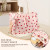Color: Beige - Tote Bag Cute Strawberry Patched Purse for Women Fabric Large Capacity Tote Purse En F640-12000042286606606