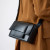Fashion Neutral Split Leather Messenger Solid Color Lady Casual Shoulder Bags Women Knitting Square F640-3256804934107484