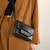 Fashion Neutral Split Leather Messenger Solid Color Lady Casual Shoulder Bags Women Knitting Square F640-3256804934107484