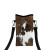 Color: black, Size: Extra Large - Cow Graffiti Crossbody PhoneBag Adjustable Detachable Strap Desig F640-12000049117518085
