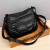 Color: black - Vintage Solid Color Shoulder Bag Retro Crossbody Bag Women's Handbag Soft Leather Bag F640-12000038241336211