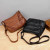Color: black - Vintage Solid Color Shoulder Bag Retro Crossbody Bag Women's Handbag Soft Leather Bag F640-12000038241336211