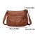 Color: black - Vintage Solid Color Shoulder Bag Retro Crossbody Bag Women's Handbag Soft Leather Bag F640-12000038241336211