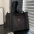 Color: black - Large Capacity Nylon Crossbody Bag Casual Solid Color Messenger Shoulder Bag with Re F640-12000048051103495