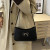 Color: Coffee - Solid Color Bowknot Shoulder Bag, Elegant Small Square Bag, Suitable for Women Hand F640-12000046010948660