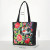 Color: Dark Grey - Ethnic Style Women Shoulder Bag Casual Canvas Large Capacity Embroidered Tote Ba F640-12000039387557550