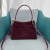Color: Blue, Size: M - Luxury Design Women Tote Bag Suede Shoulder Bag High Quality Fashion Brown L F640-12000042179120505