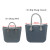 Color: WHITE, Size: S, Ships From: CHINA - New 1 PC Canvas Inner O bag Organizer Insert Zipper Pock F640-12000050687574073