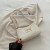 Color: WHITE - Solid Color Bowknot Shoulder Bag, Elegant Small Square Bag, Suitable for Women Handb F640-12000046010948662